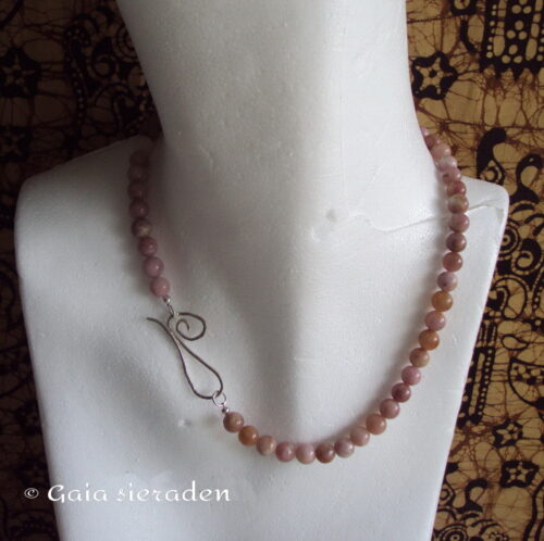 5018 ketting Toermalijn zilver sluiting