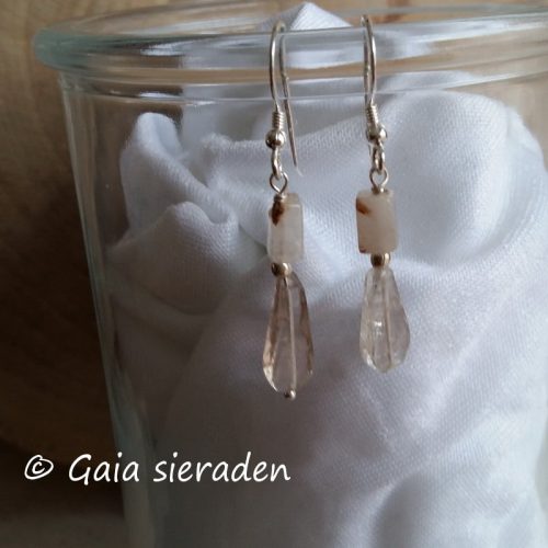 Oorbellen Rutielkwarts