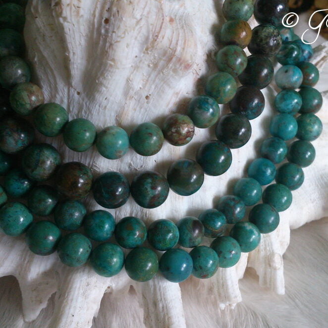 Chrysocolla snoer Gaia sieraden Chrysocolla snoer Gaia sieraden e1644328323943