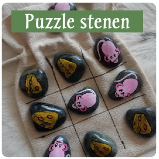 Puzzel en spel stenen