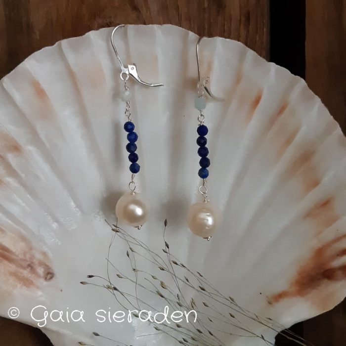 Maxima oorbellen Lapis Lazuli