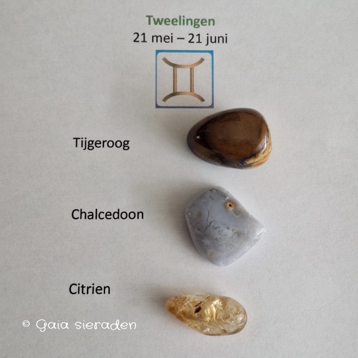 Tweelingen | sterrenbeeld edelsteenbuideltje - Afbeelding 2