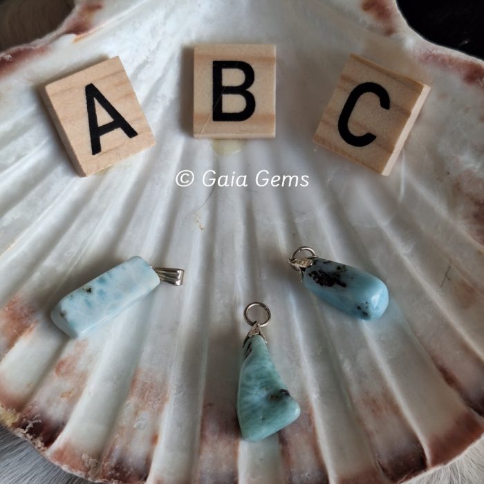 Larimar edelsteen hangertje - Afbeelding 2