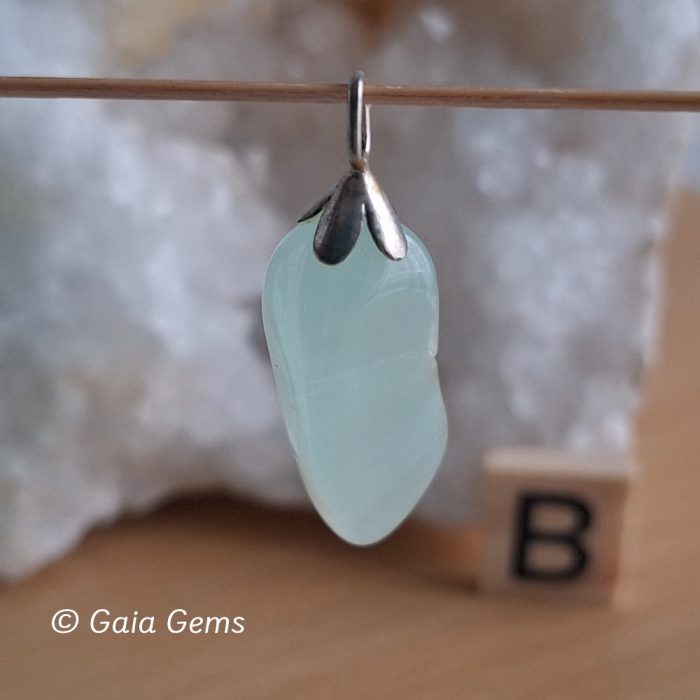 Chrysopraas edelsteen hangertje - Afbeelding 5