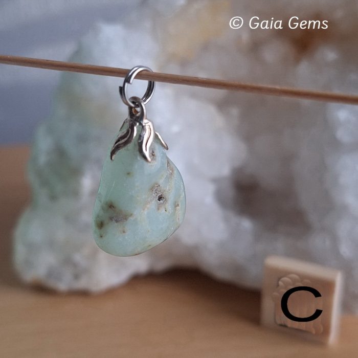 Chrysopraas edelsteen hangertje - Afbeelding 6