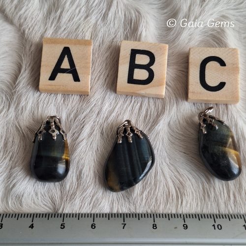 Valkenoog edelsteen hangertje