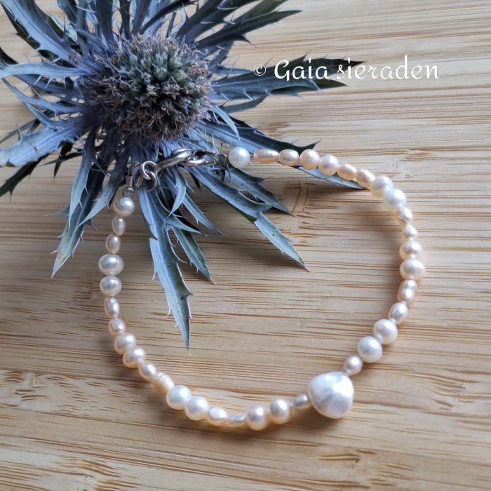 Parel armband met barok