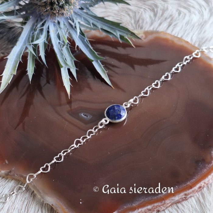 Lapis Lazuli zilveren armbandje