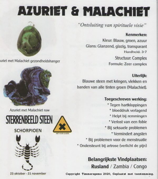 azuriet malachiet poster