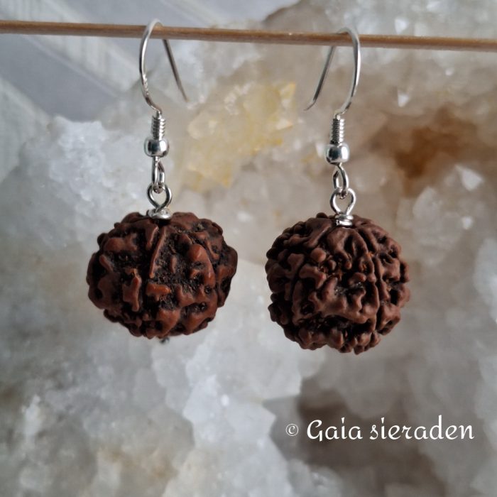 Rudraksha oorbellen - Afbeelding 2