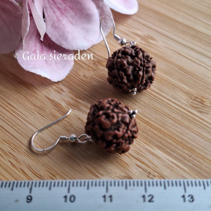 Rudraksha oorbellen - Afbeelding 3