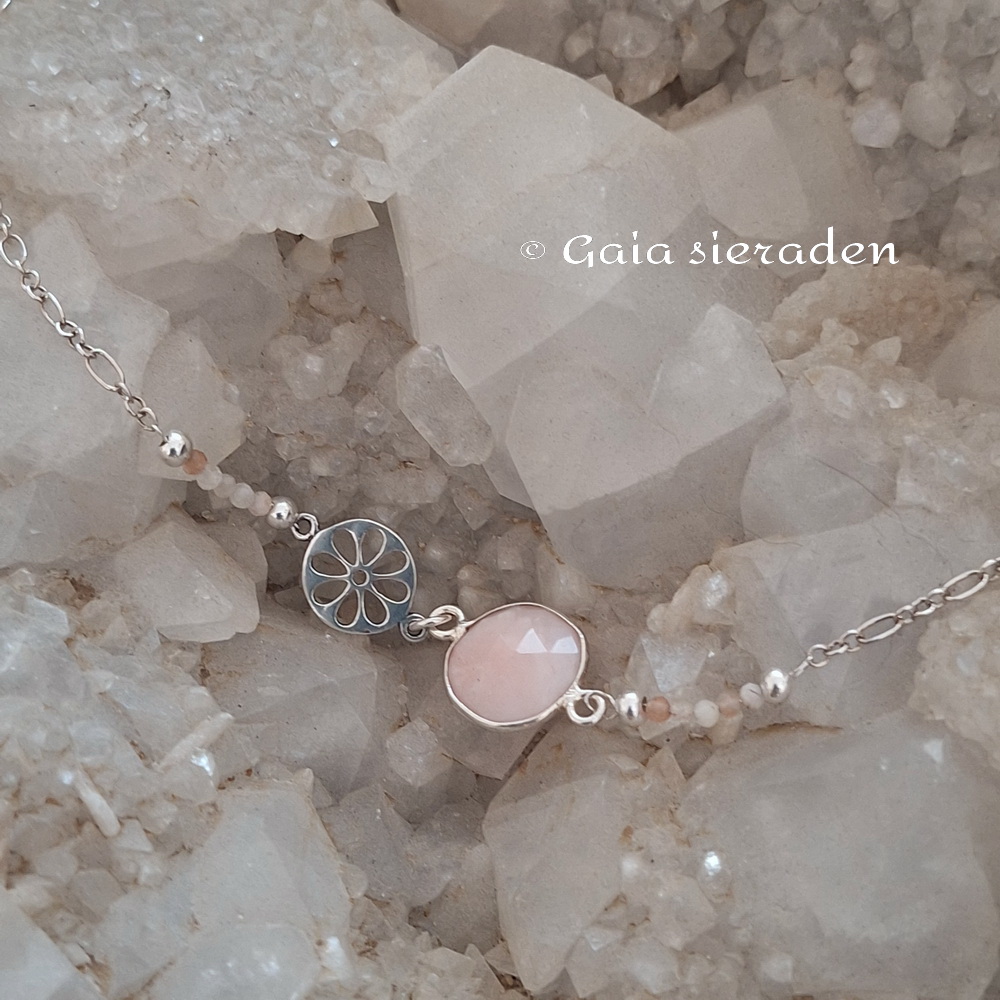 Andes Opaal edelsteen kettinkje - Afbeelding 3