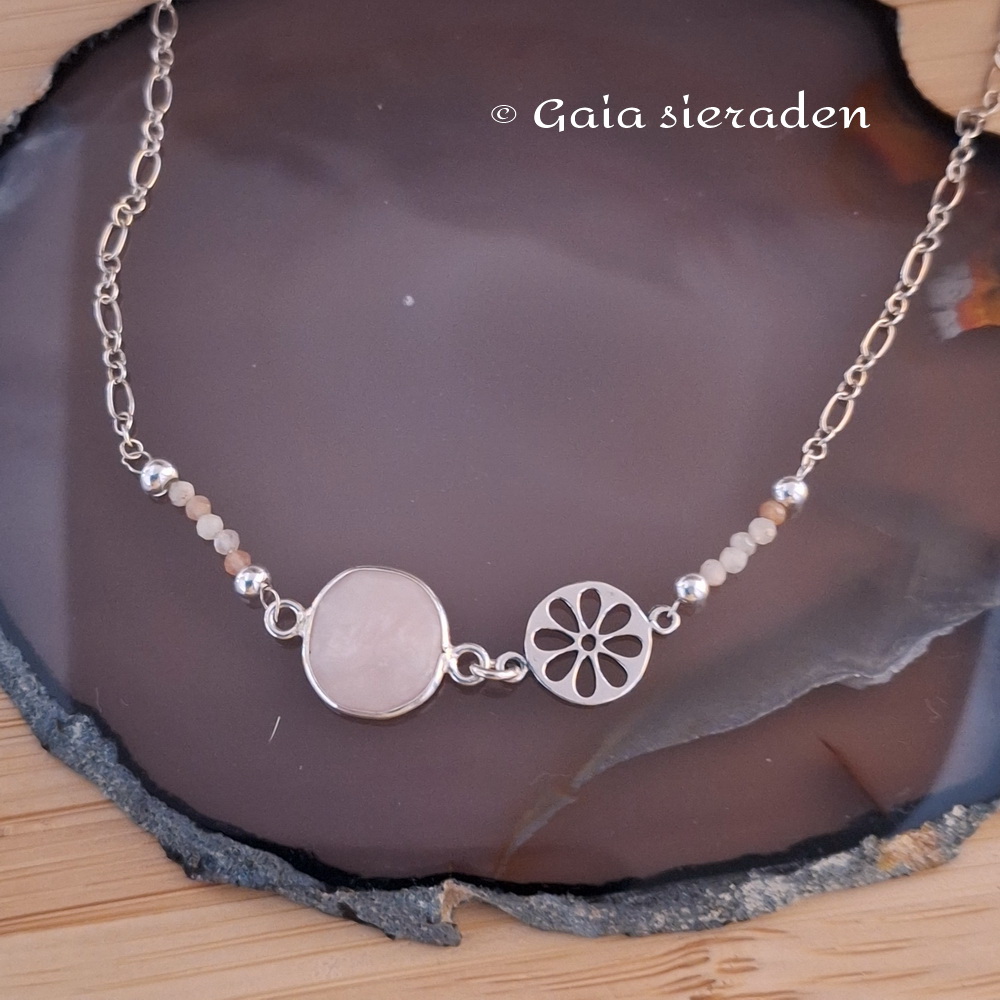 Andes Opaal edelsteen kettinkje - Afbeelding 2