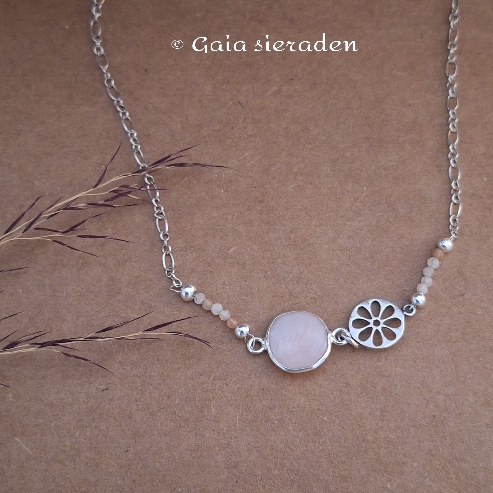 Andes Opaal edelsteen kettinkje - Afbeelding 4