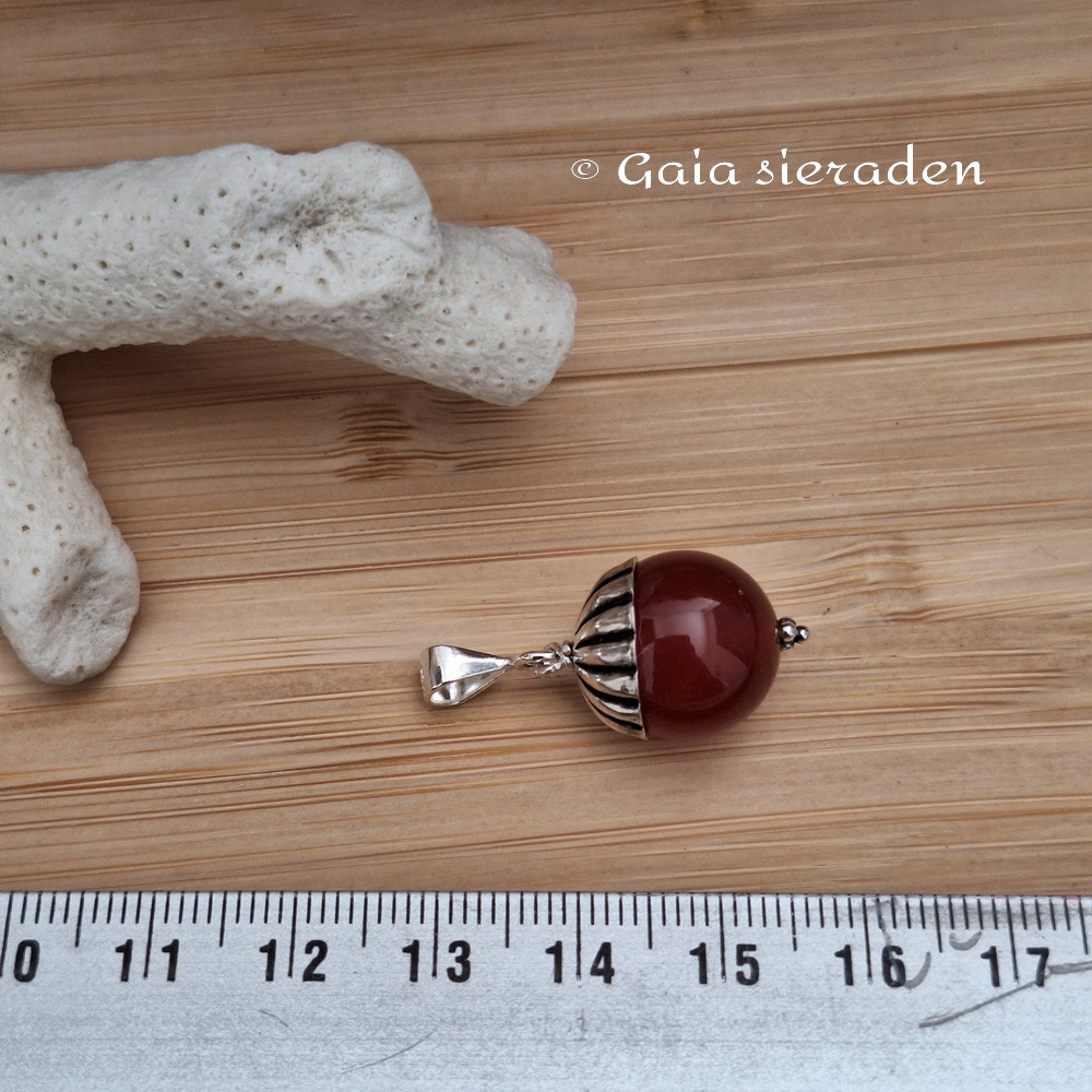 Hanger Carneool bol - Afbeelding 3