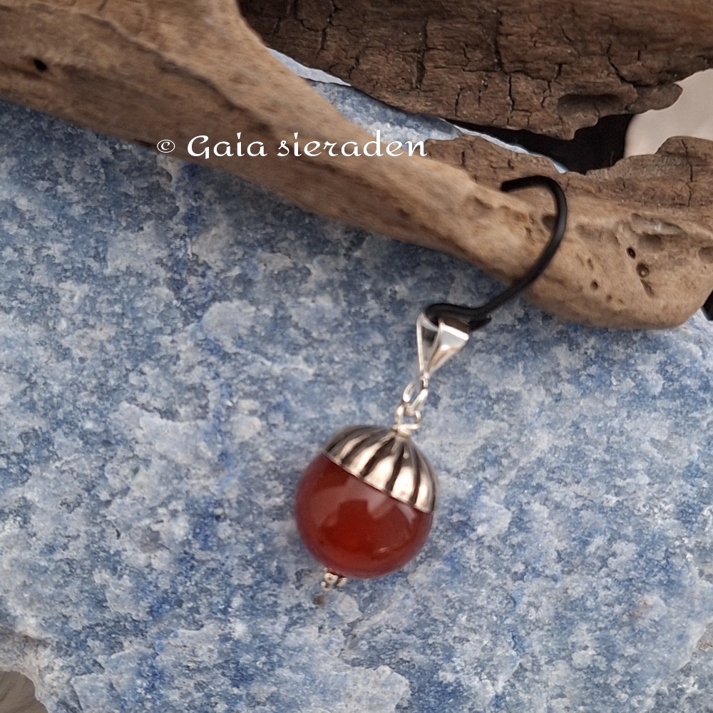 Hanger Carneool bol - Afbeelding 4