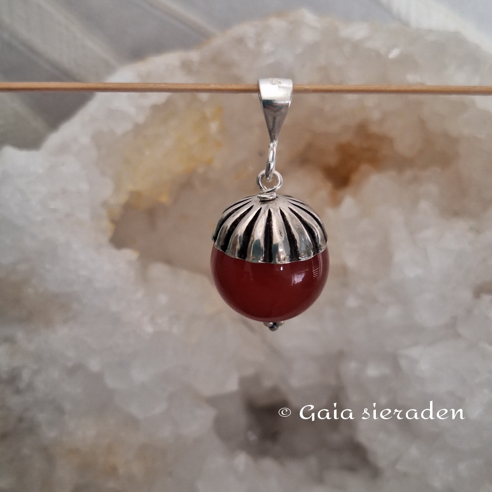 Hanger Carneool bol - Afbeelding 2