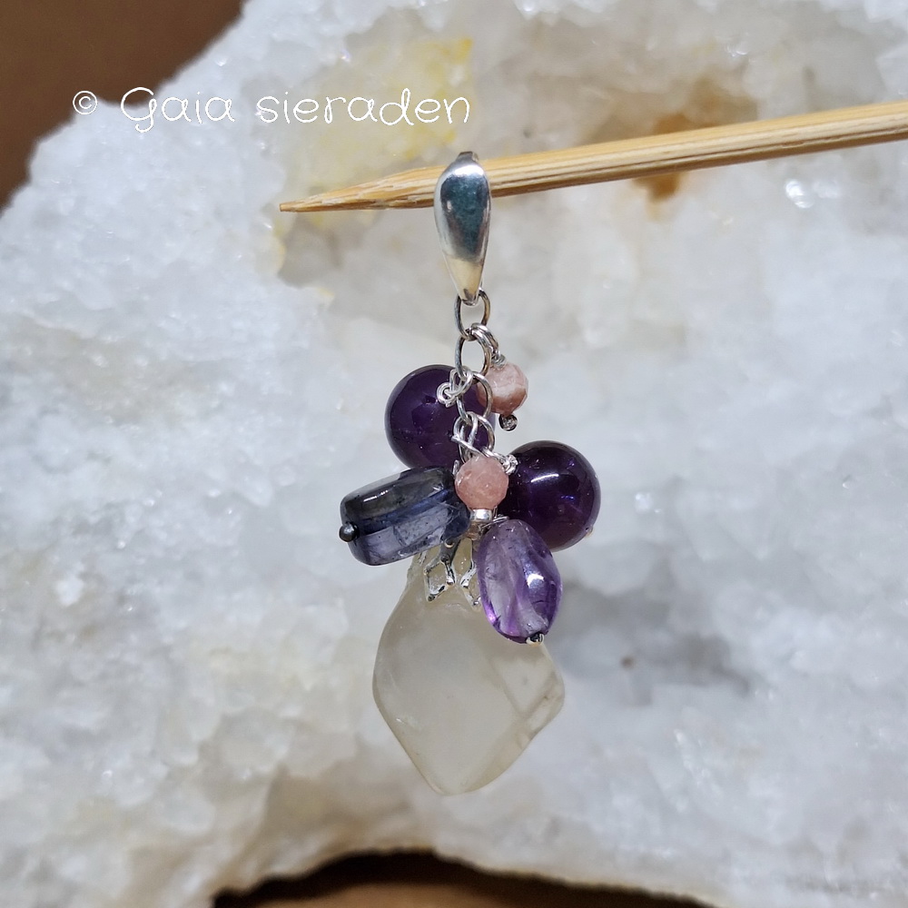 Hoofdpijn en Migraine edelsteen troshanger - Afbeelding 2