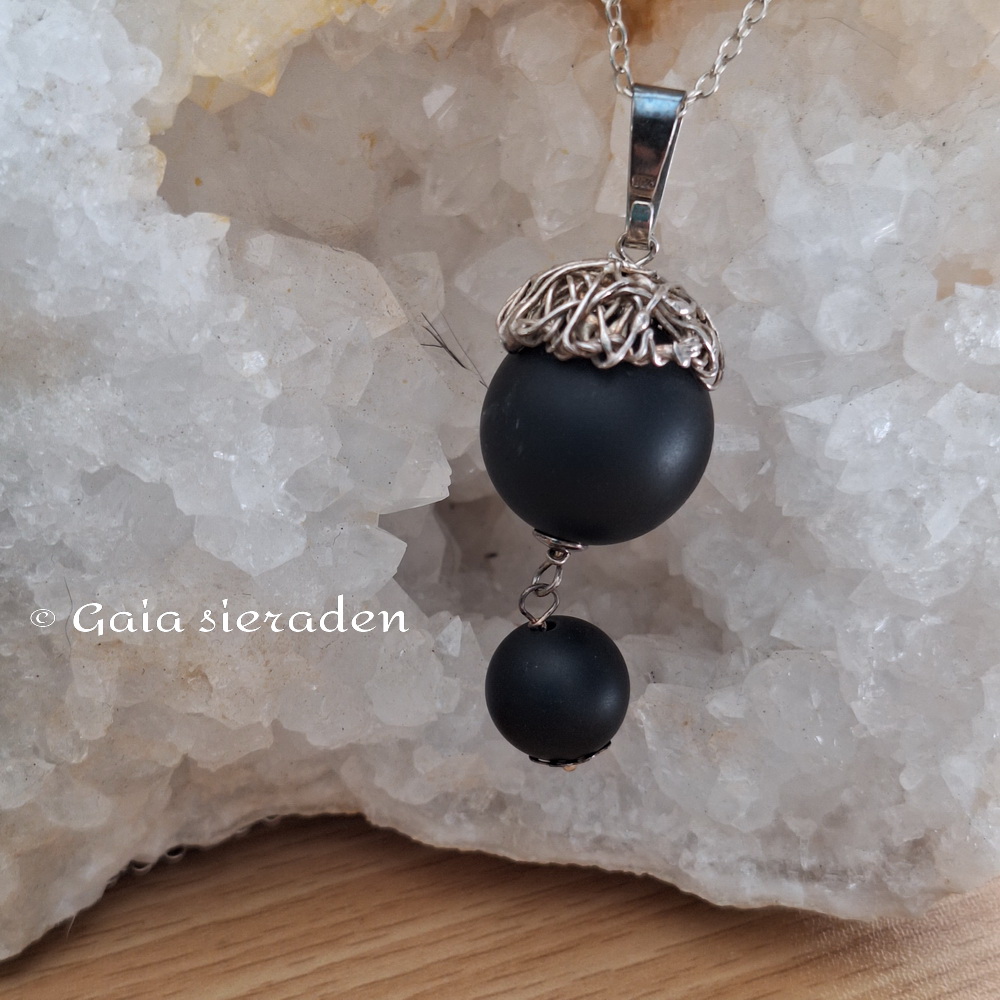 Onyx hanger bol - Afbeelding 2