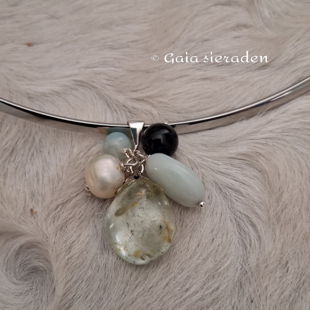 Verlies en rouw zilveren troshanger - Afbeelding 4