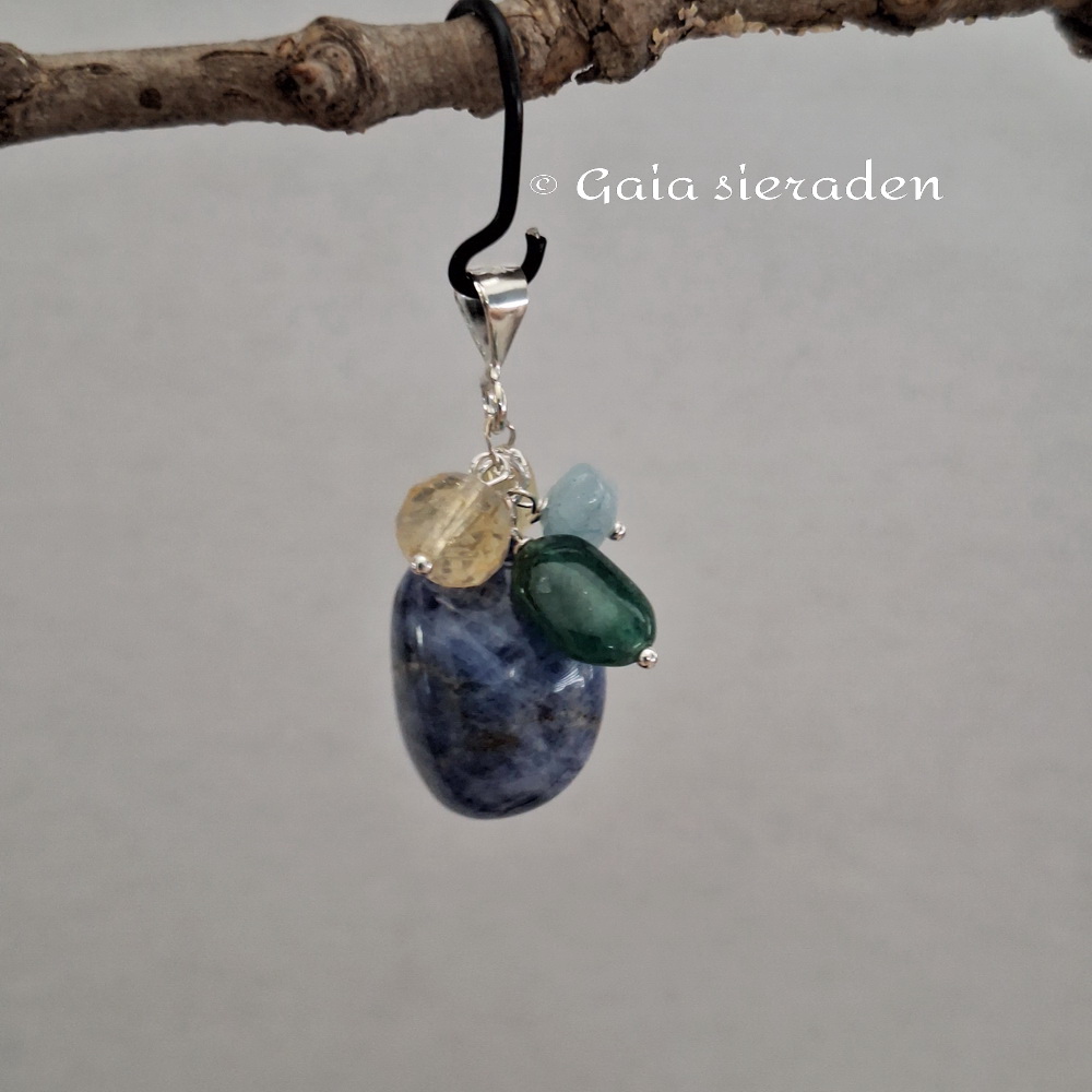 Stress edelsteen troshanger Lapis