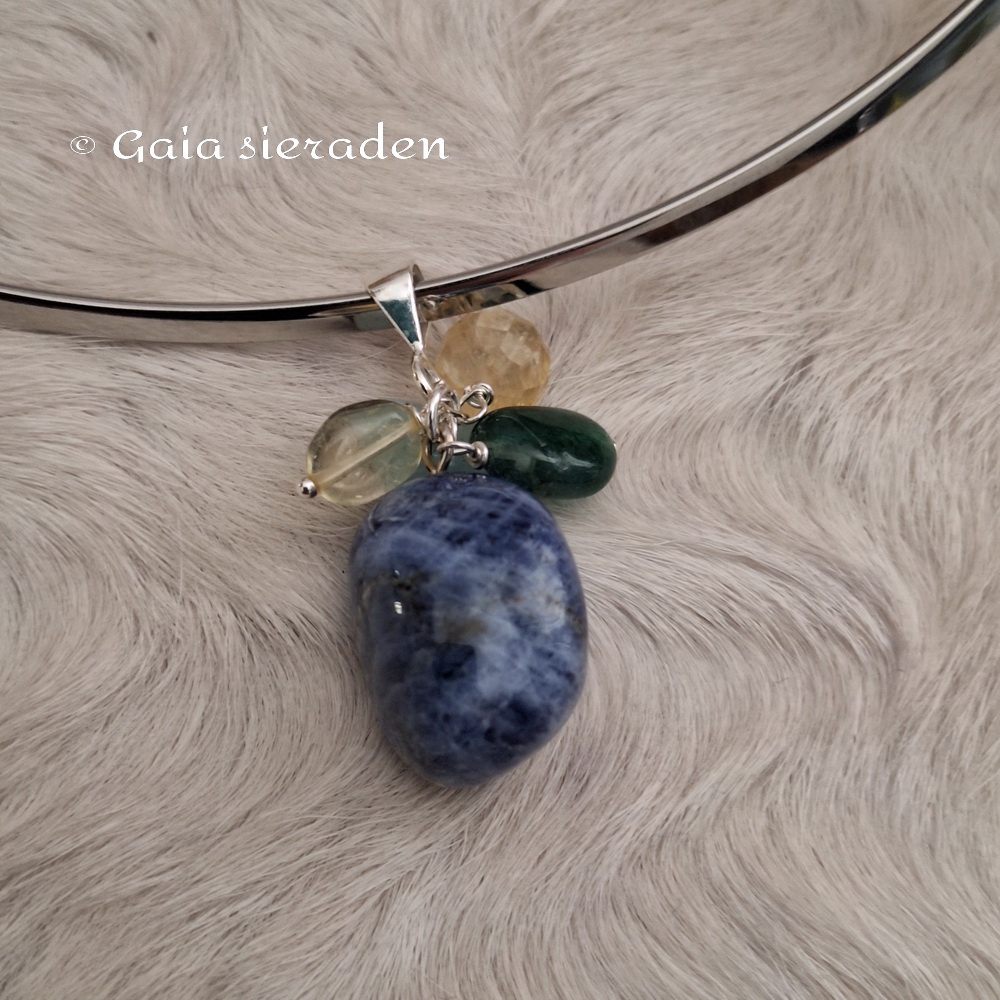 Stress edelsteen troshanger Lapis - Afbeelding 2