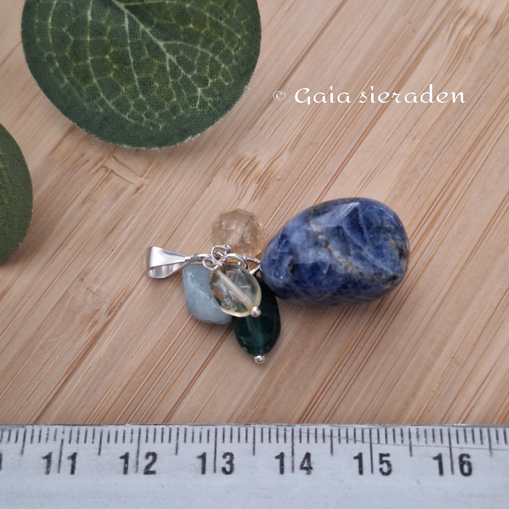 Stress edelsteen troshanger Lapis - Afbeelding 3