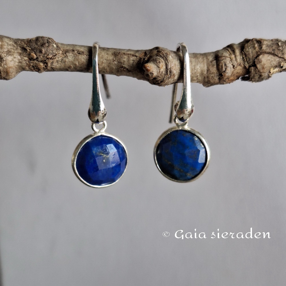 Lapis Lazuli briolette oorbellen
