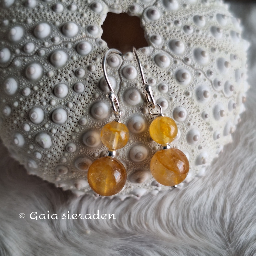 Golden healer oorbellen popje