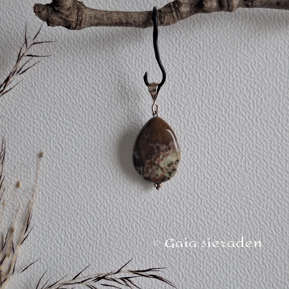 Agaat druppel hanger