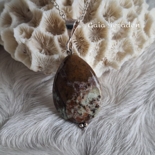 Agaat druppel hanger