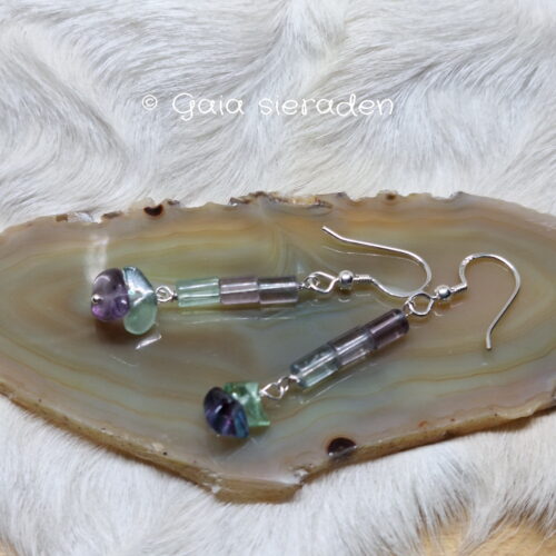 Fluoriet oorbellen tube