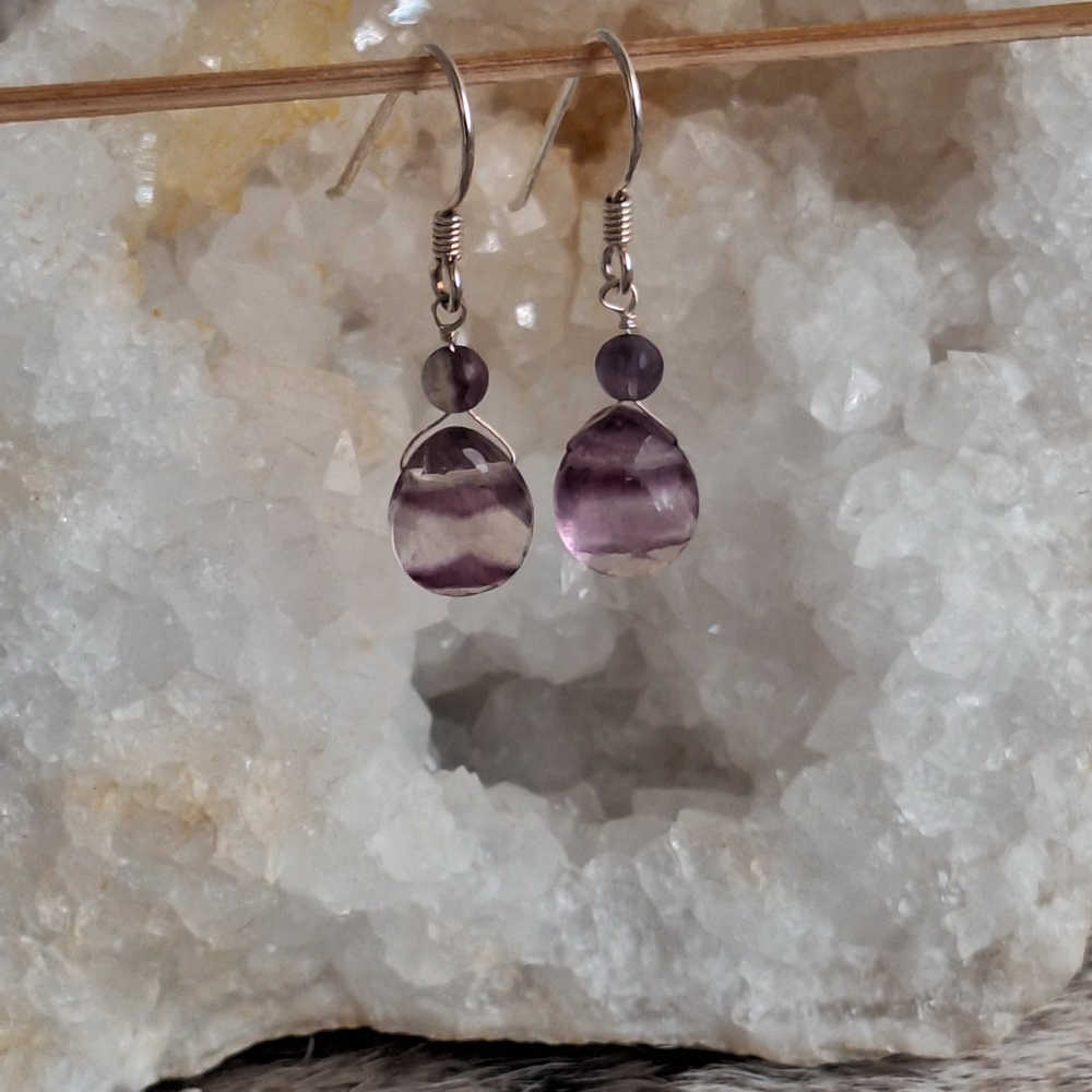 Fluoriet oorbellen popje