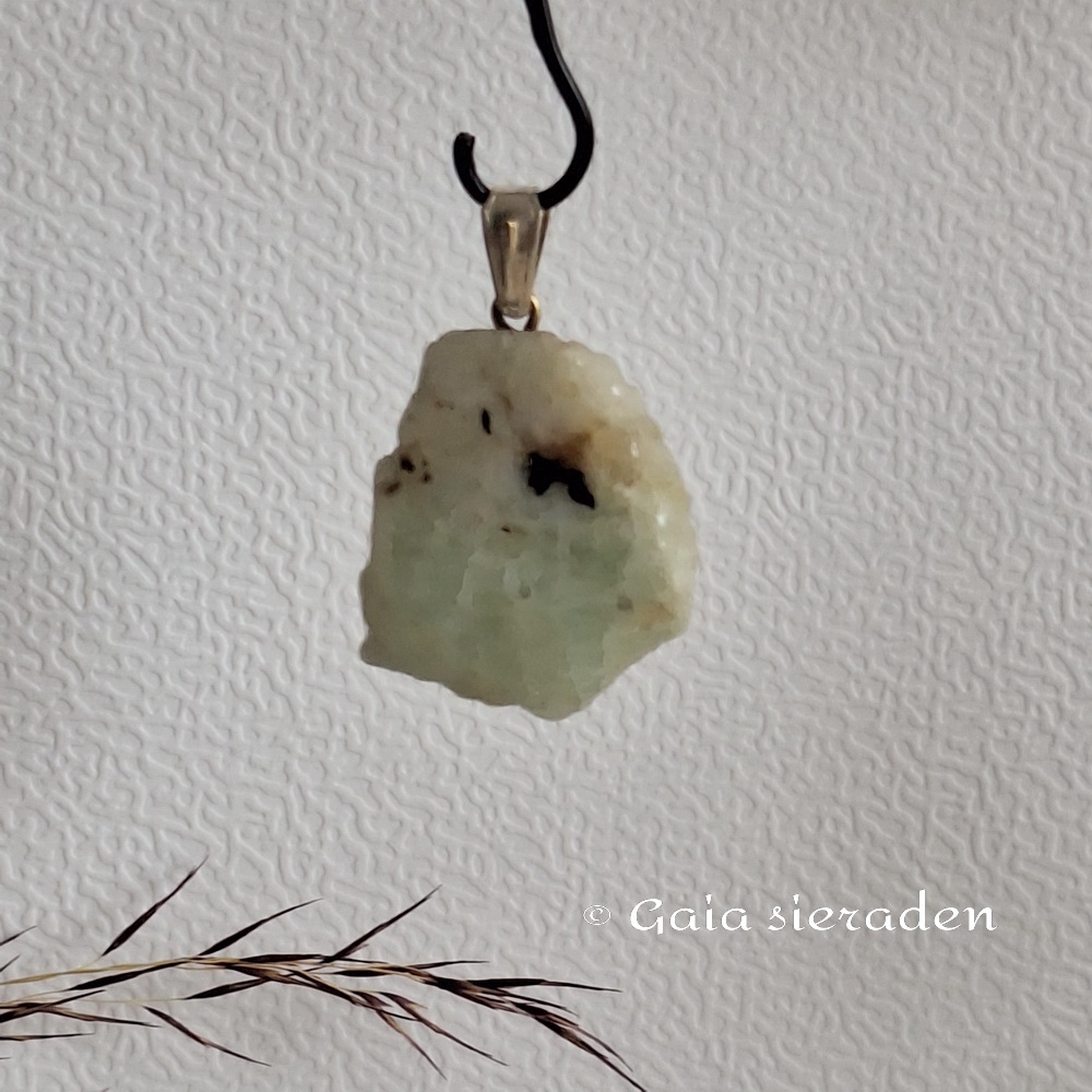 Aquamarijn hanger plak B