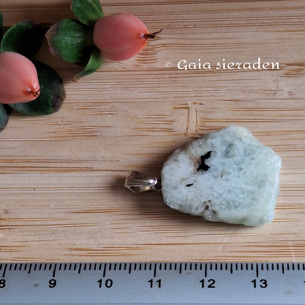 Aquamarijn hanger plak B