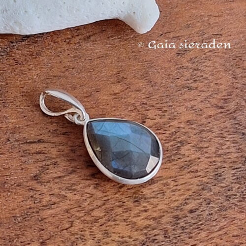 Labradoriet hanger briolette druppel