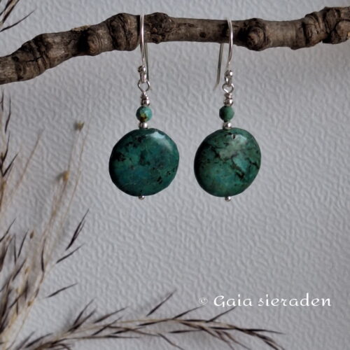 Oorbellen Afrikaanse Turkoois