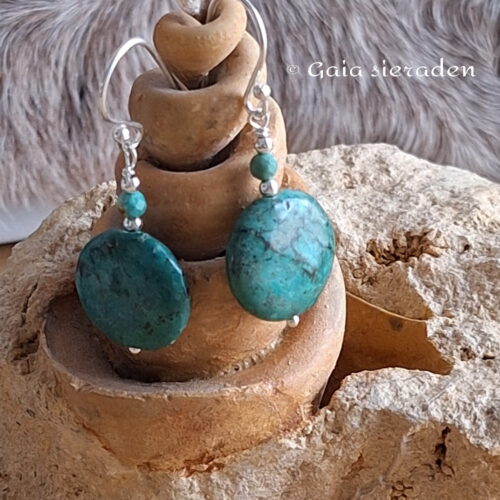 Oorbellen Afrikaanse Turkoois