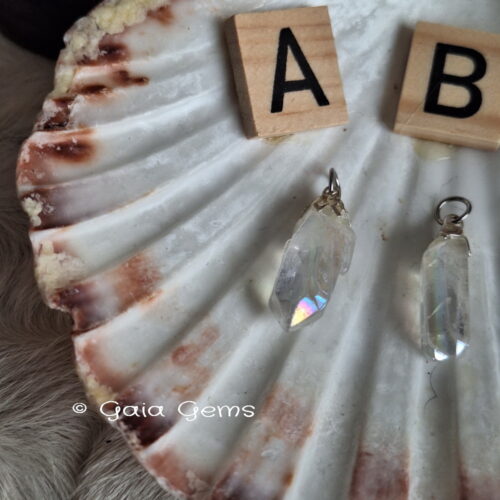 Edelsteen hangertje Angel aura kwarts