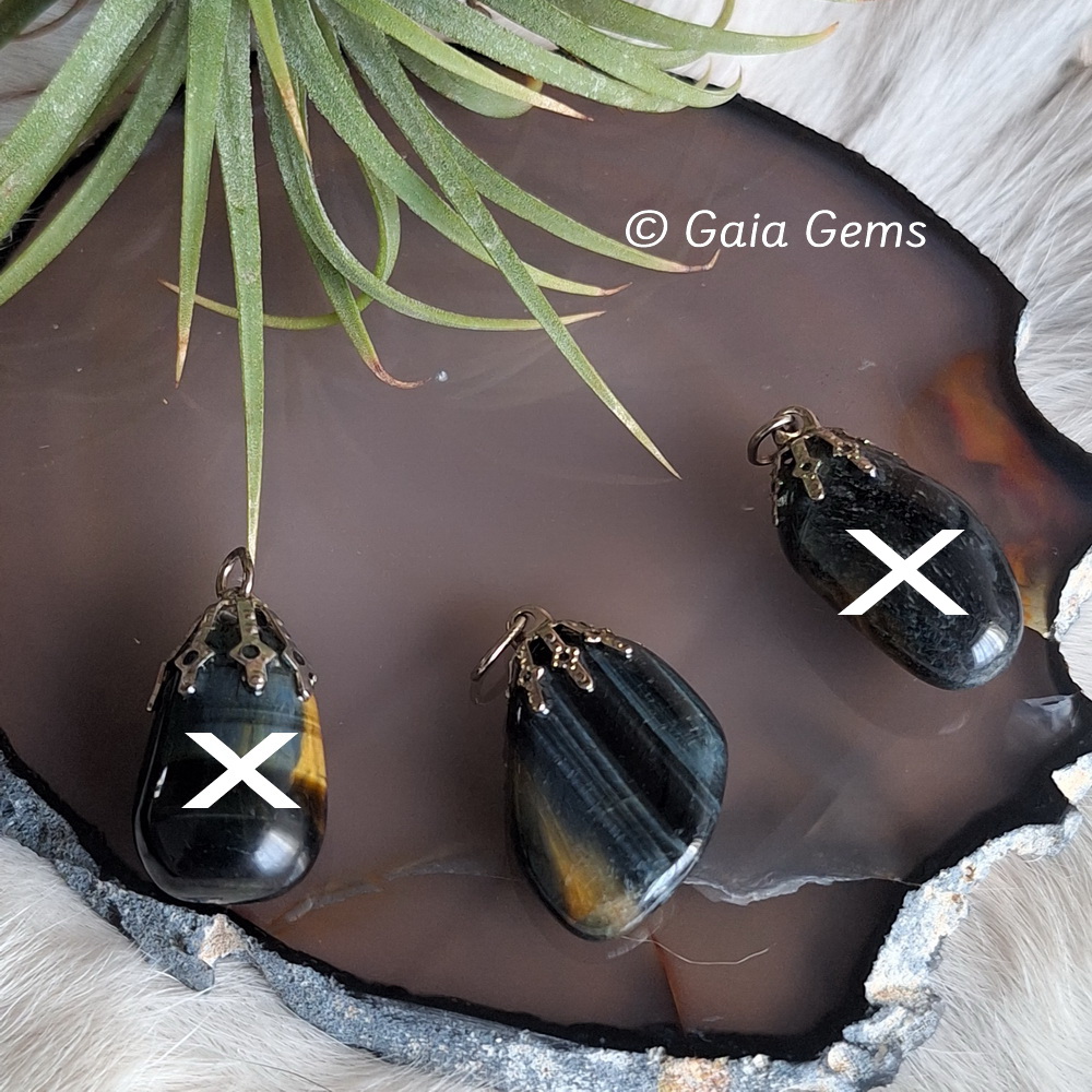 Valkenoog edelsteen hangertje