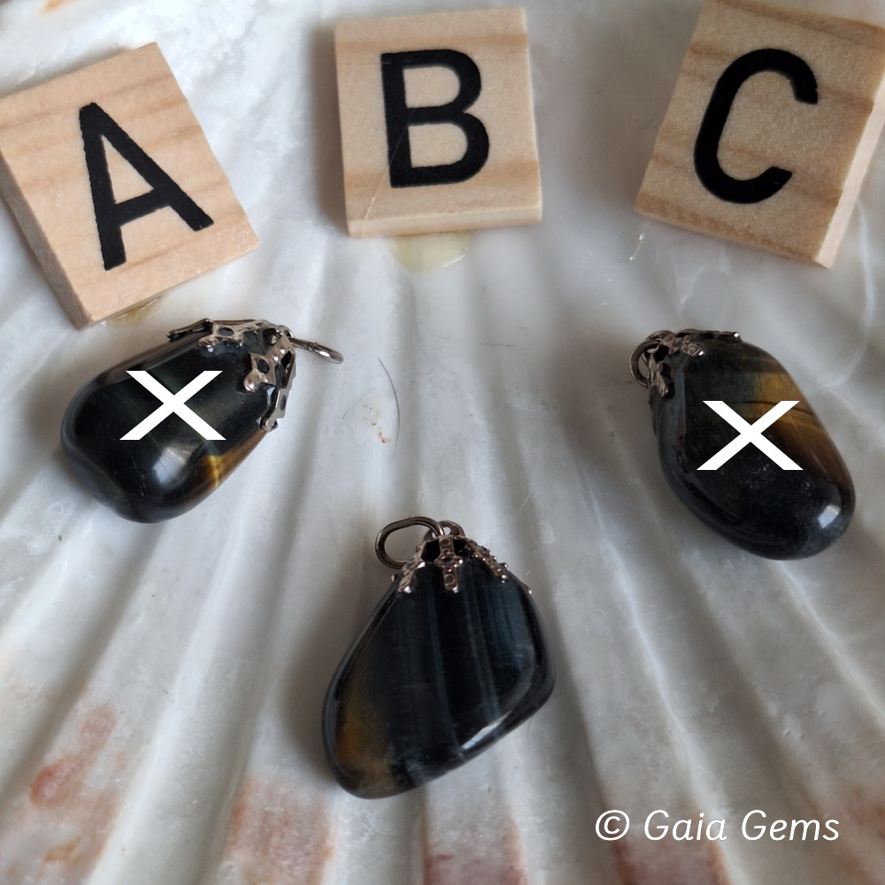 Valkenoog edelsteen hangertje