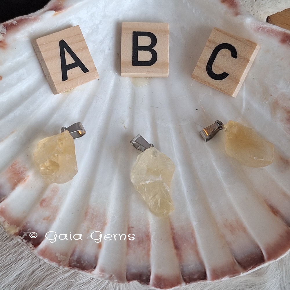 Edelsteen hangertje Citrien