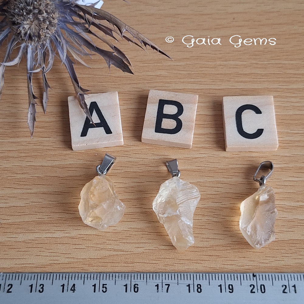 Edelsteen hangertje Citrien