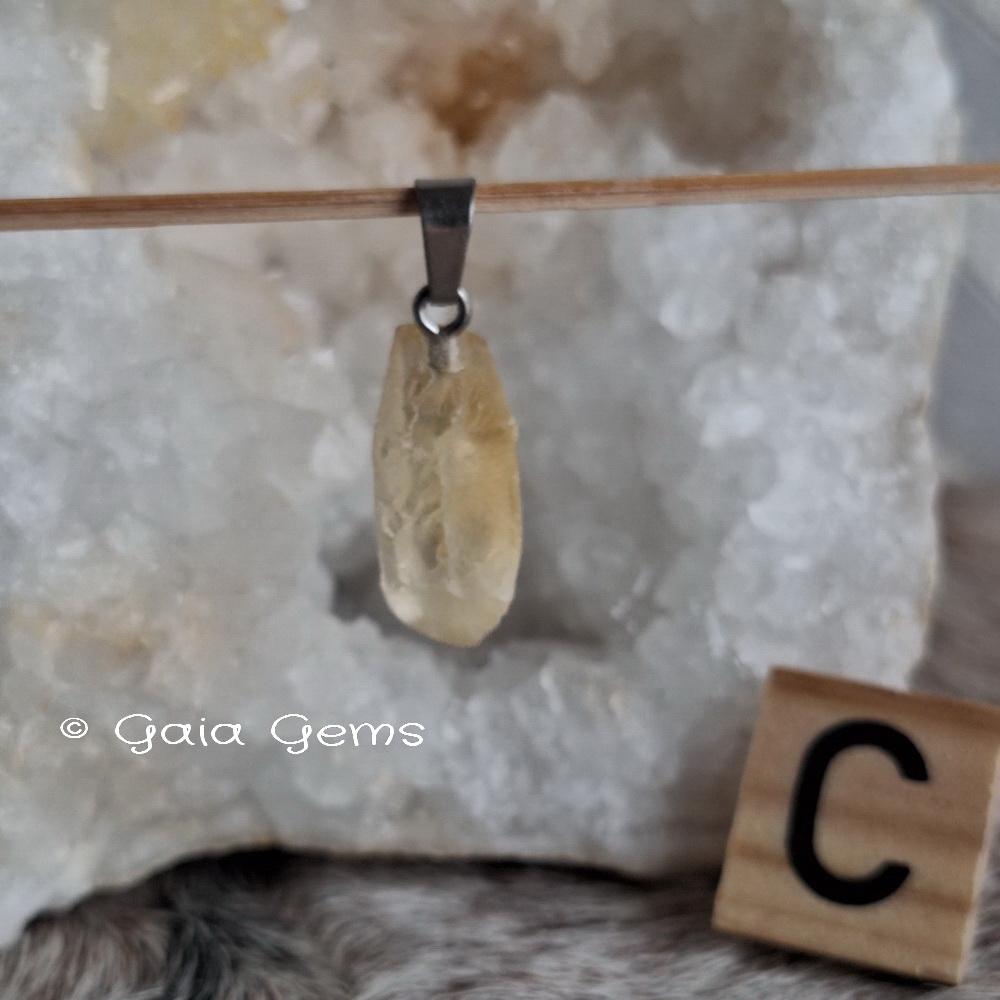 Edelsteen hangertje Citrien