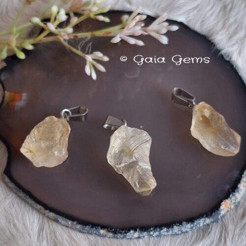 Edelsteen hangertje Citrien