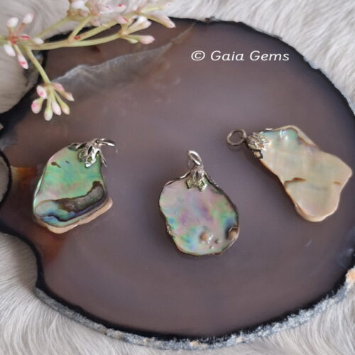 Edelsteen hangertje Abalone