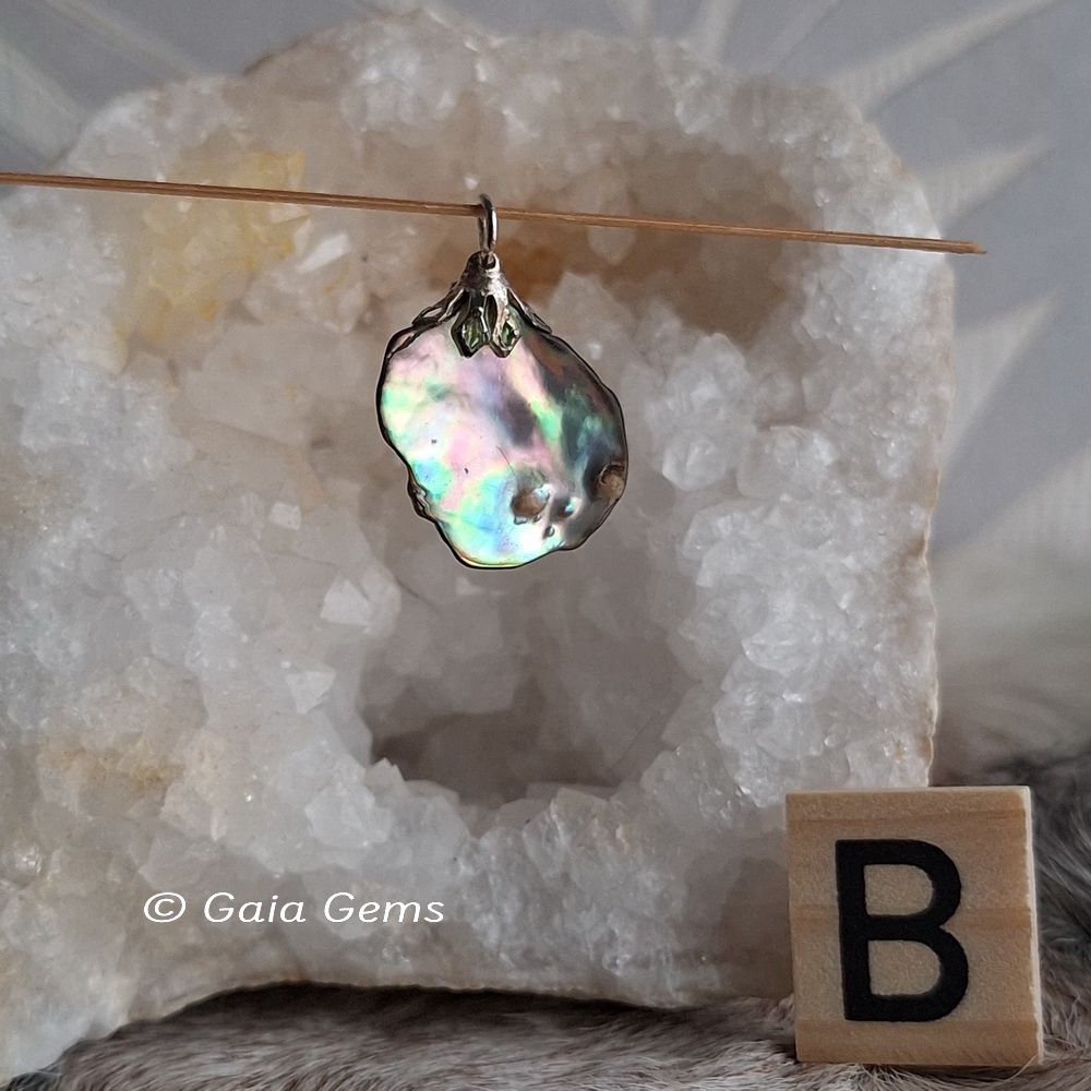 Edelsteen hangertje Abalone