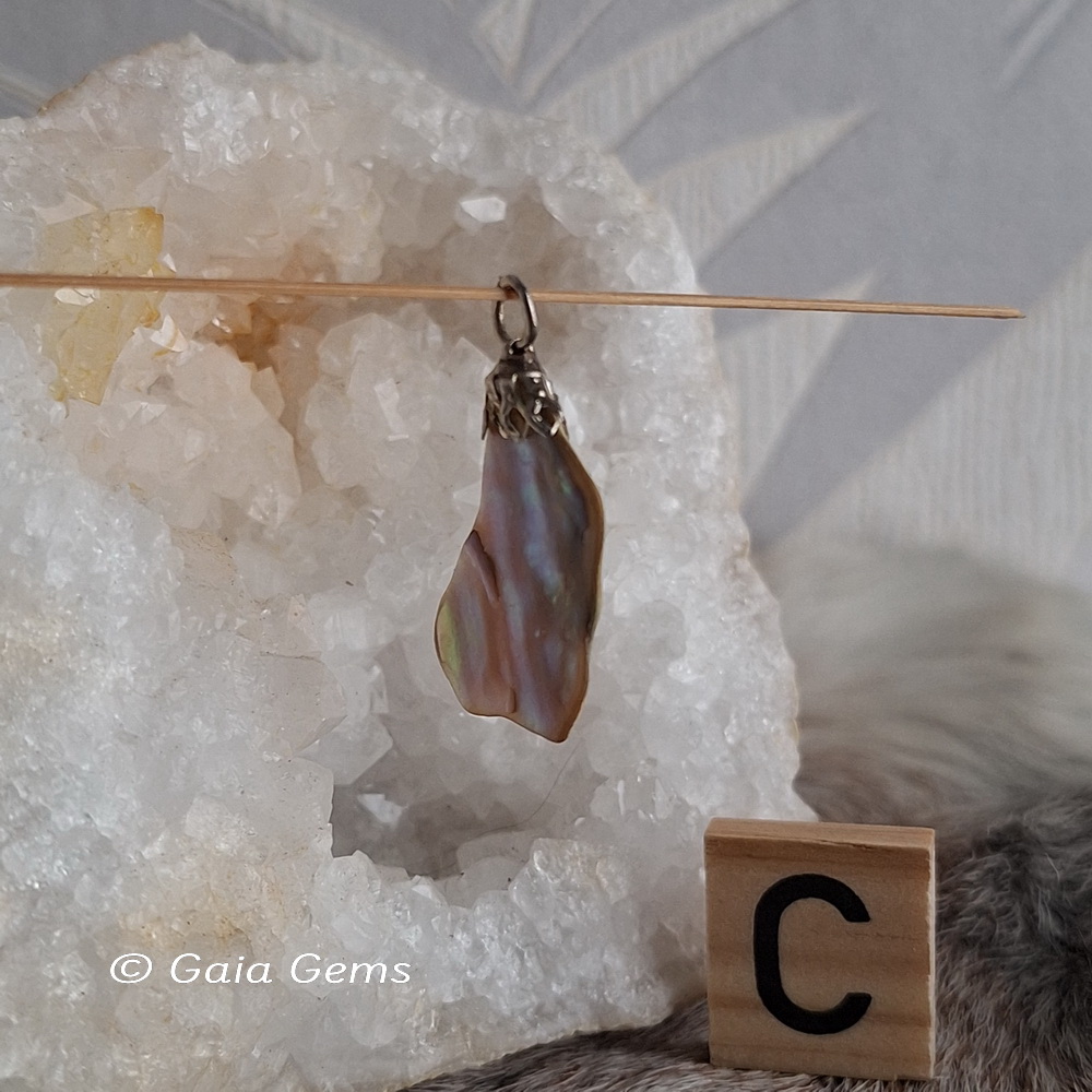 Edelsteen hangertje Abalone