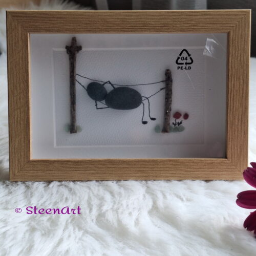 Hangmat - SteenArt schilderijtje