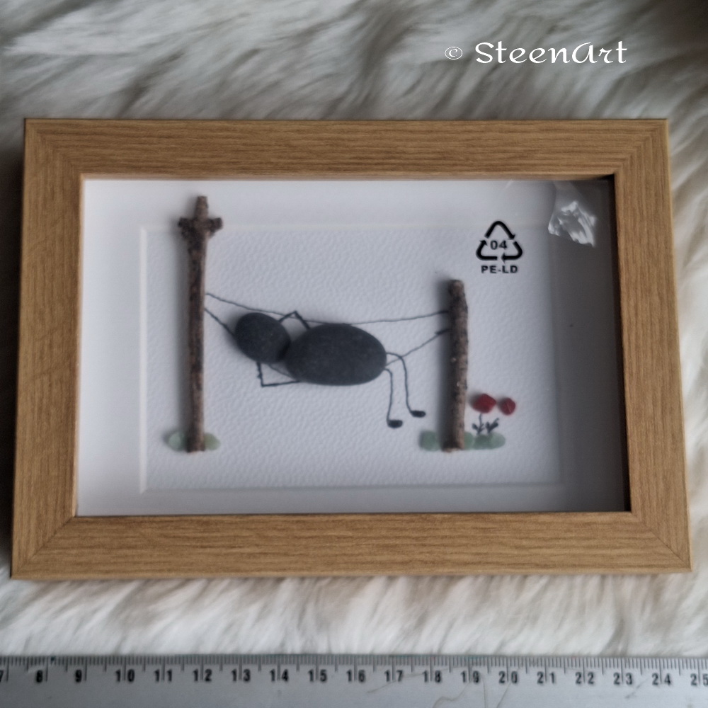 Hangmat - SteenArt schilderijtje